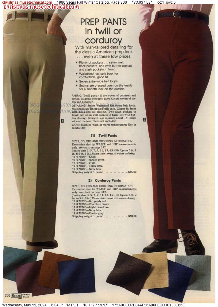 1980 Sears Fall Winter Catalog, Page 300