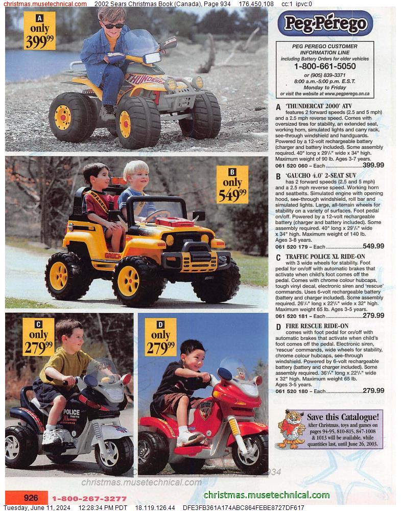 2002 Sears Christmas Book (Canada), Page 934