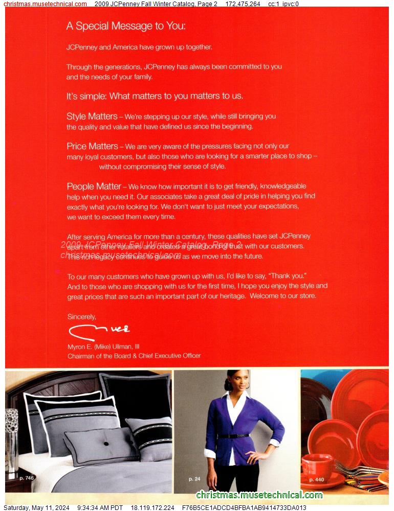 2009 JCPenney Fall Winter Catalog, Page 2