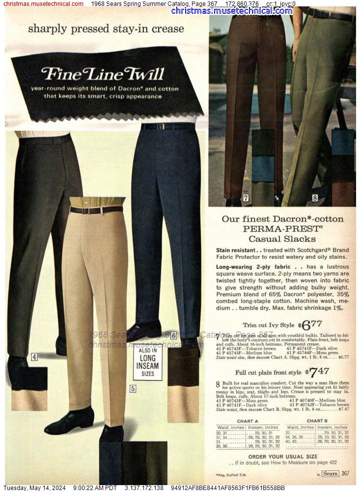 1968 Sears Spring Summer Catalog, Page 367