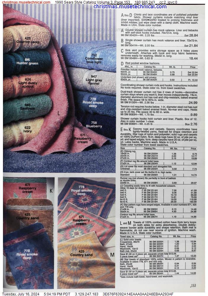 1990 Sears Style Catalog Volume 3, Page 153