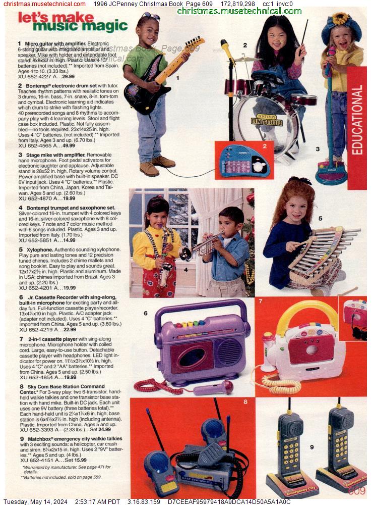 1996 JCPenney Christmas Book, Page 609