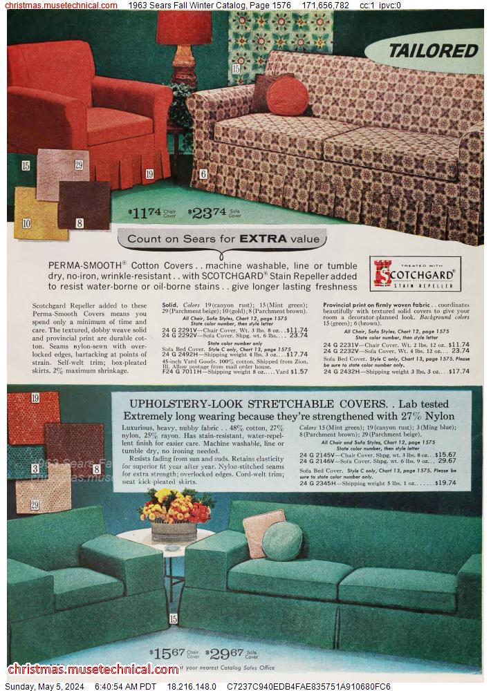 1963 Sears Fall Winter Catalog, Page 1576