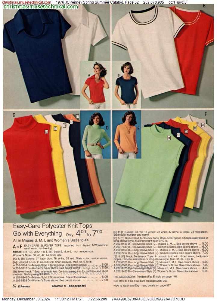 1976 JCPenney Spring Summer Catalog, Page 52