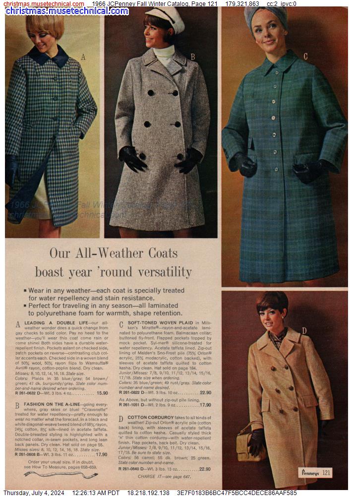 1966 JCPenney Fall Winter Catalog, Page 121