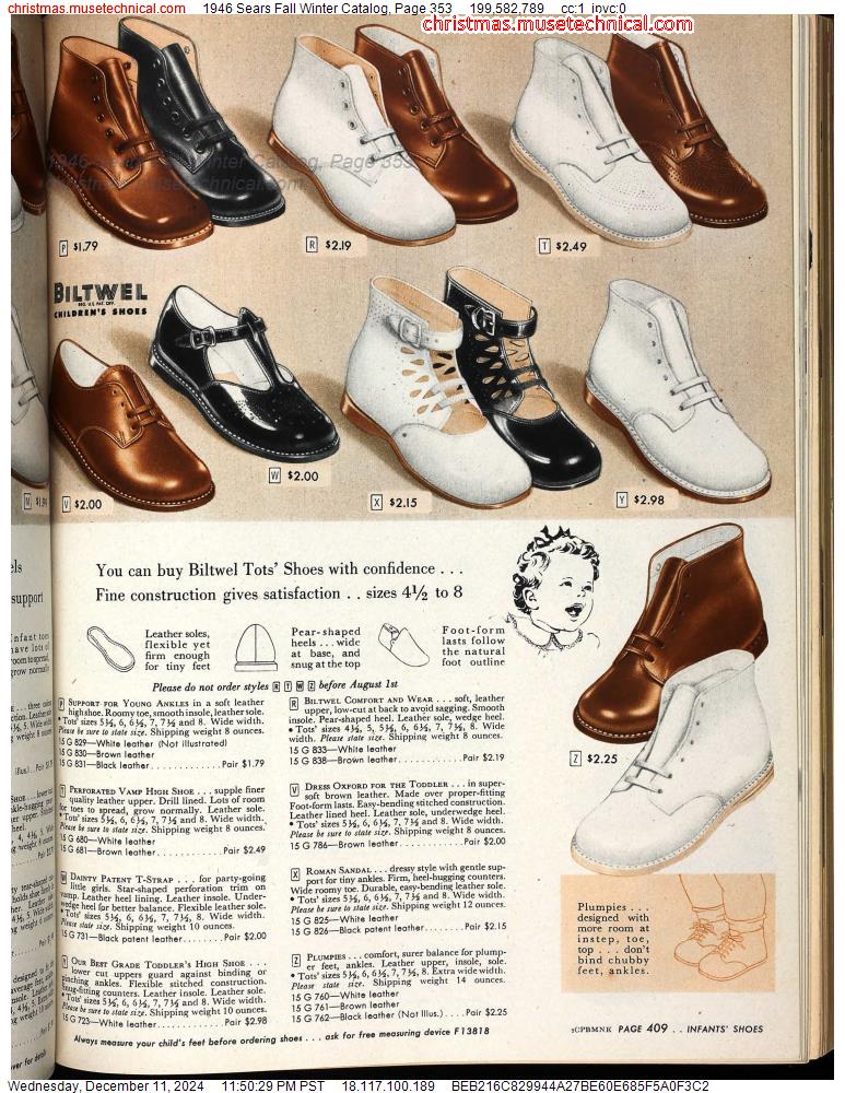 1946 Sears Fall Winter Catalog, Page 353