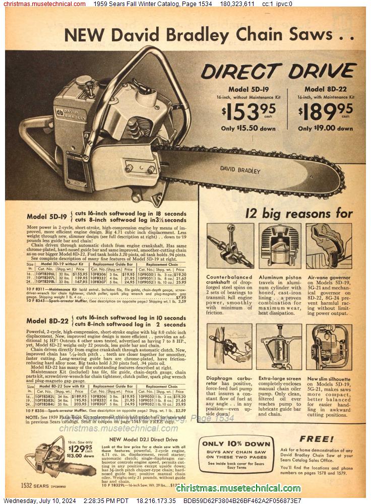1959 Sears Fall Winter Catalog, Page 1534