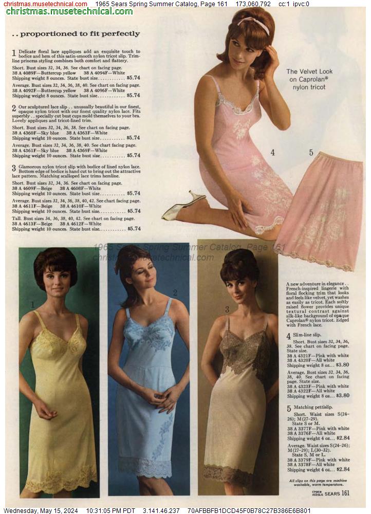 1965 Sears Spring Summer Catalog, Page 161