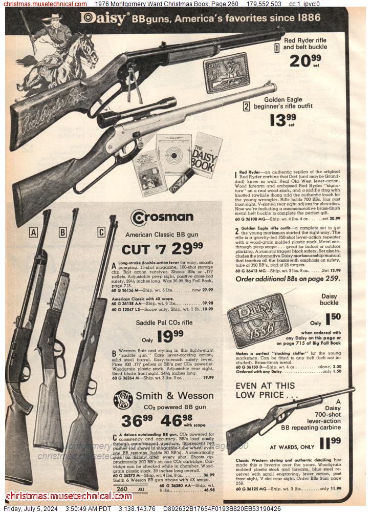 1976 Montgomery Ward Christmas Book, Page 260