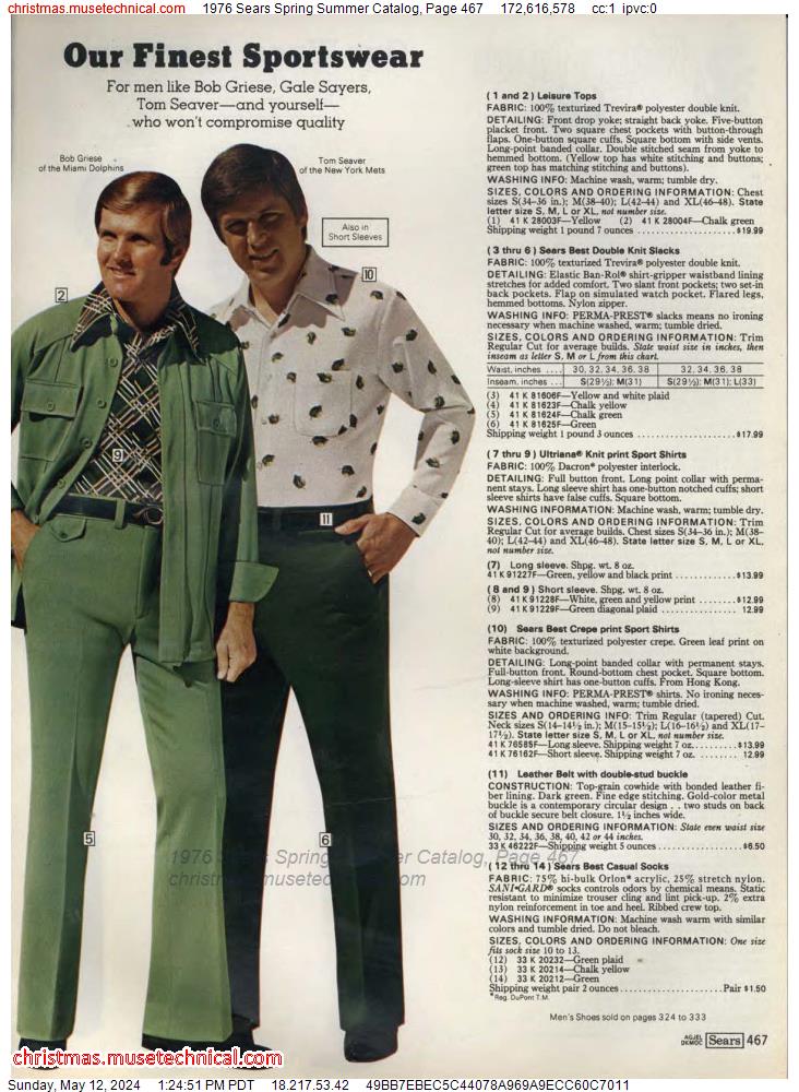 1976 Sears Spring Summer Catalog, Page 467