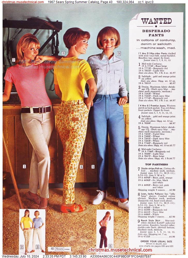 1967 Sears Spring Summer Catalog, Page 40