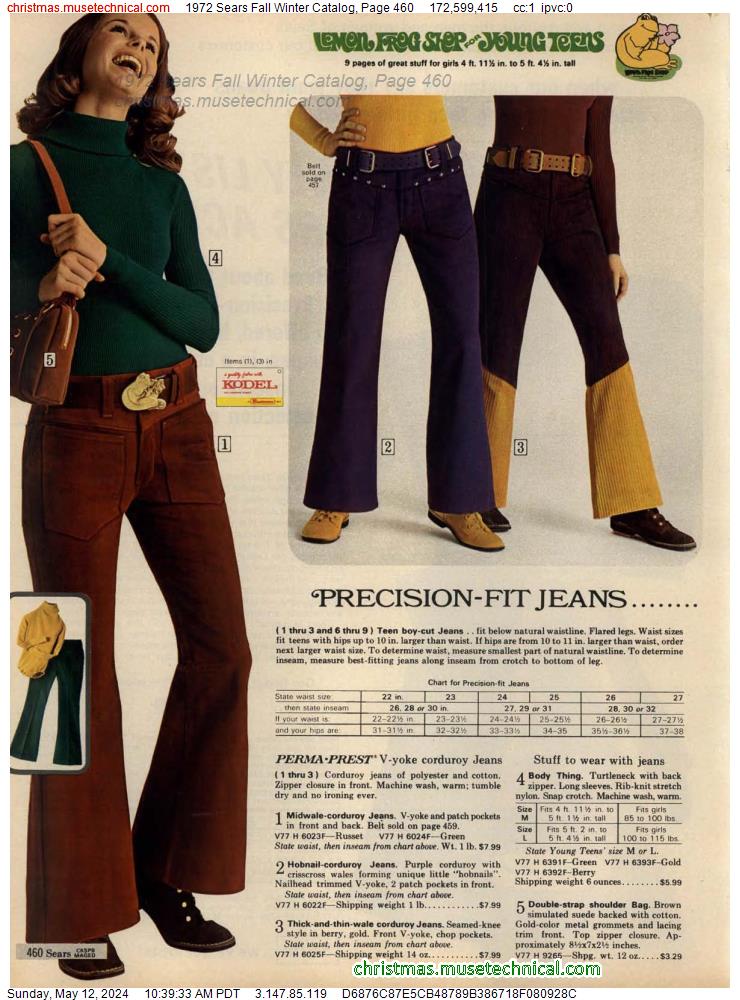 1972 Sears Fall Winter Catalog, Page 460