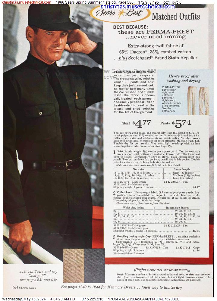 1966 Sears Spring Summer Catalog, Page 586
