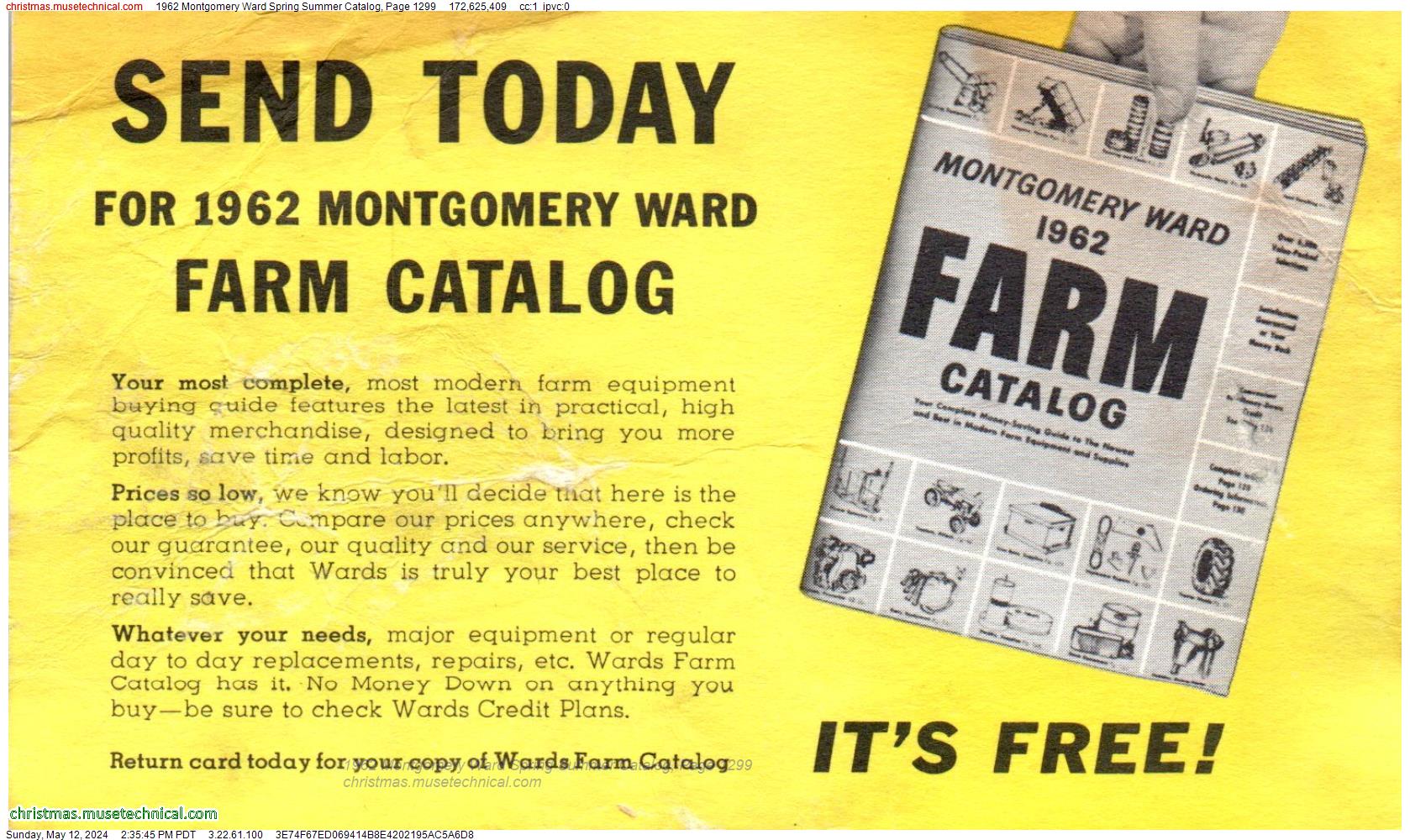 1962 Montgomery Ward Spring Summer Catalog, Page 1299