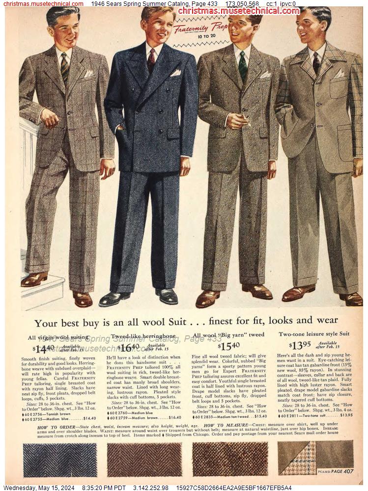 1946 Sears Spring Summer Catalog, Page 433