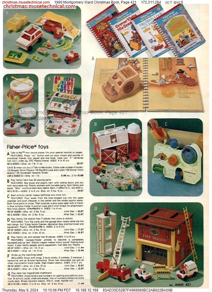 1980 Montgomery Ward Christmas Book, Page 421