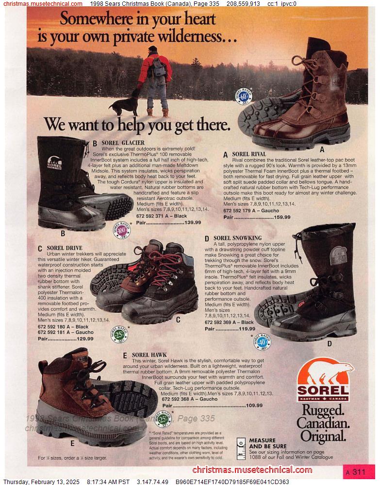 1998 Sears Christmas Book (Canada), Page 335