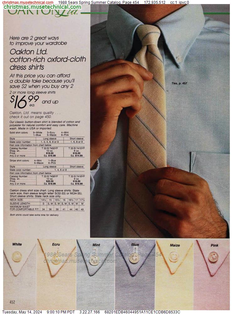 1988 Sears Spring Summer Catalog, Page 454