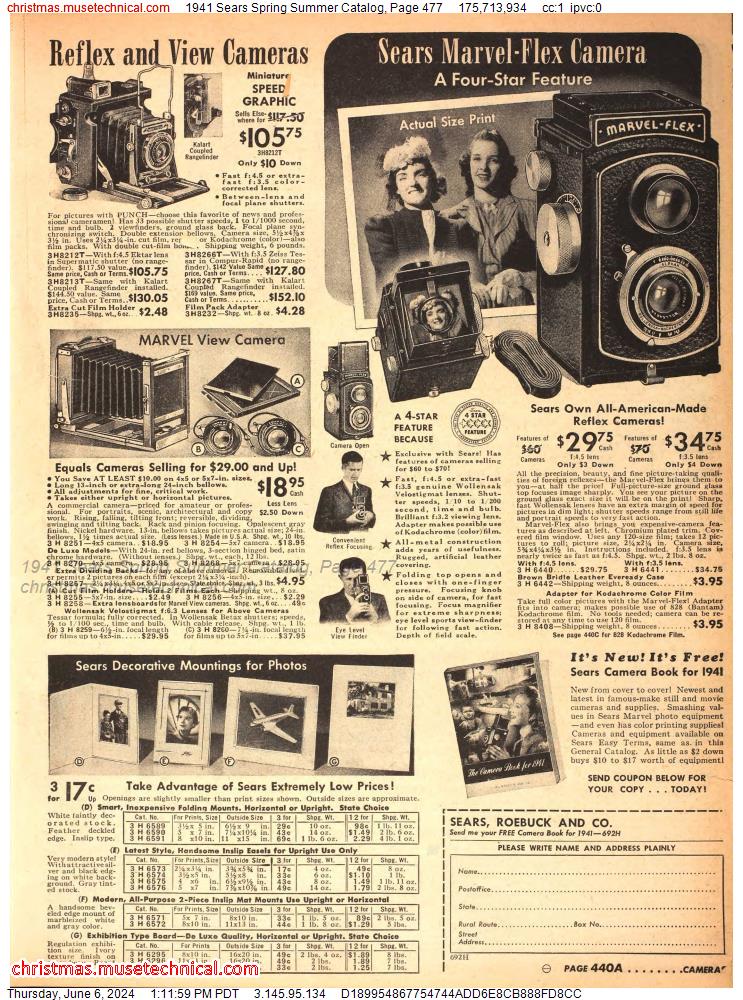 1941 Sears Spring Summer Catalog, Page 477