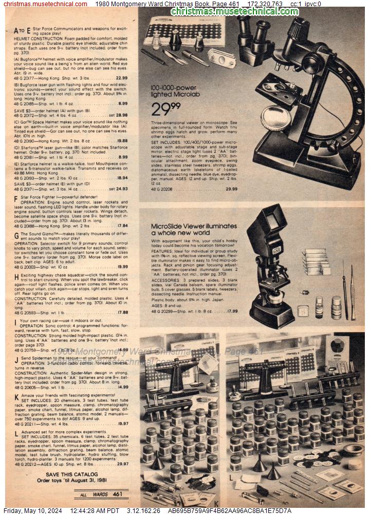 1980 Montgomery Ward Christmas Book, Page 461