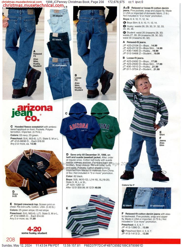 1996 JCPenney Christmas Book, Page 208