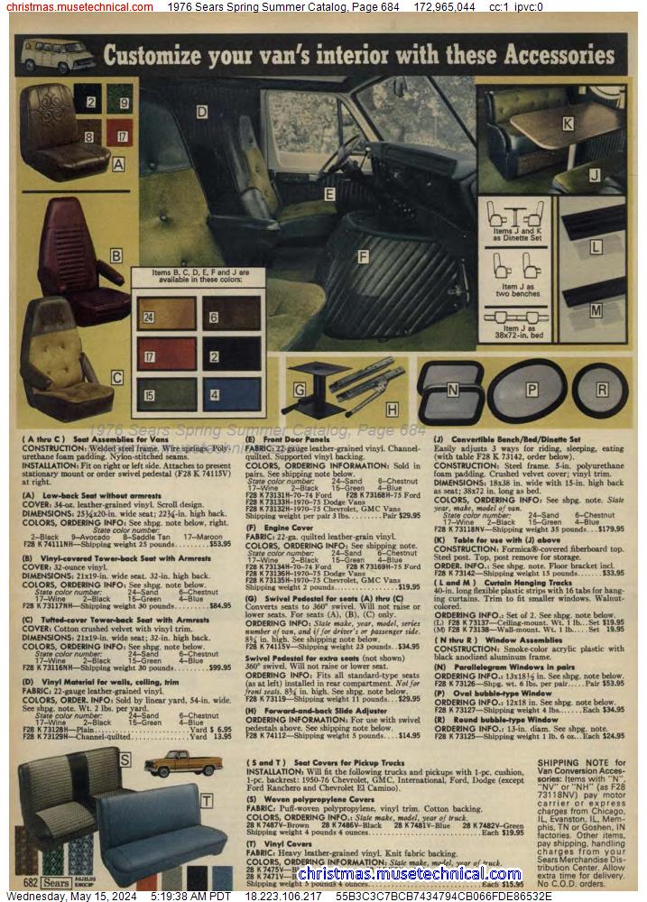 1976 Sears Spring Summer Catalog, Page 684