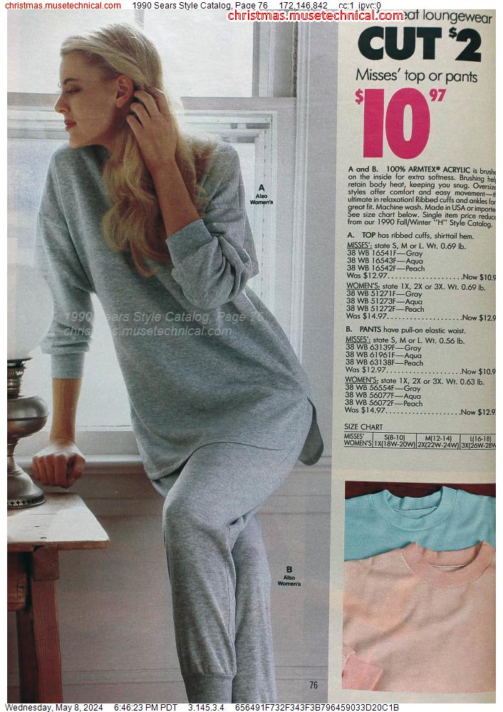 1990 Sears Style Catalog, Page 76