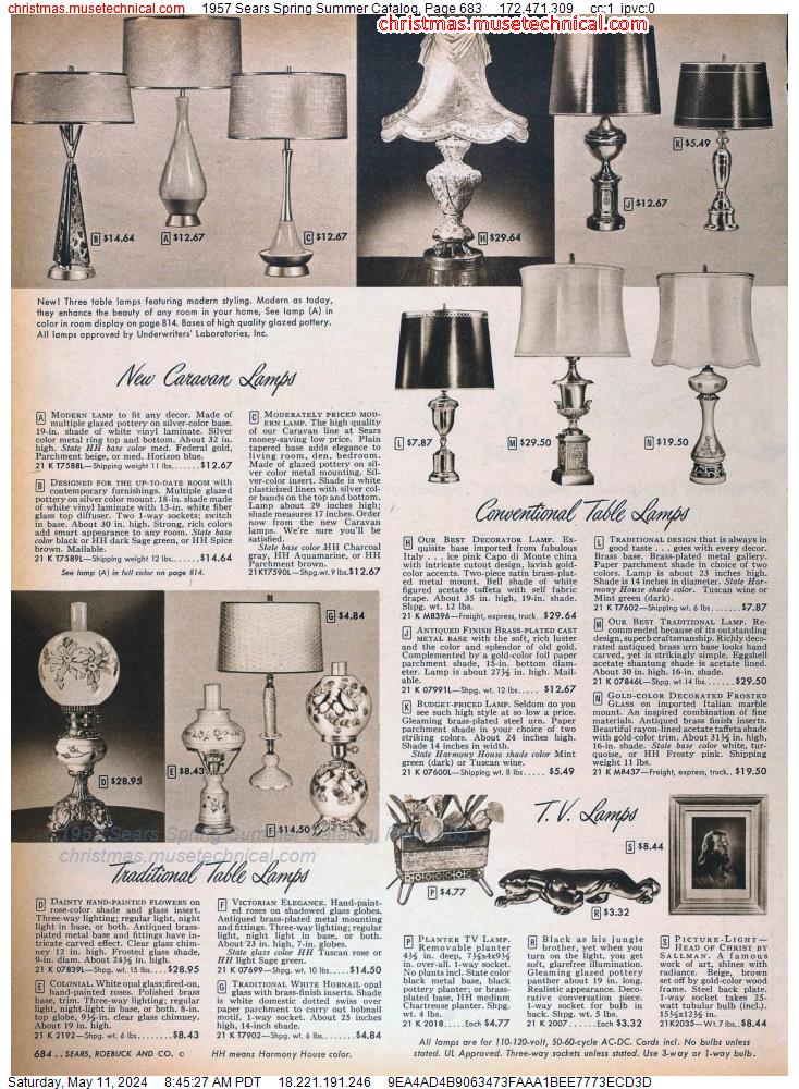 1957 Sears Spring Summer Catalog, Page 683