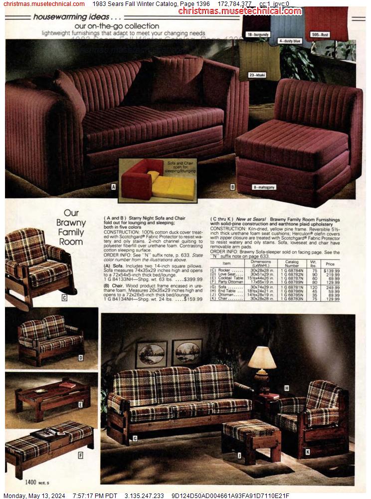 1983 Sears Fall Winter Catalog, Page 1396
