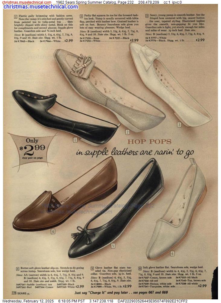 1962 Sears Spring Summer Catalog, Page 232