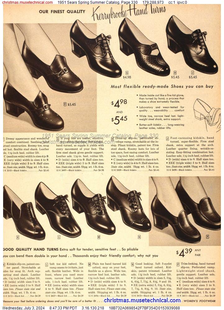 1951 Sears Spring Summer Catalog, Page 330