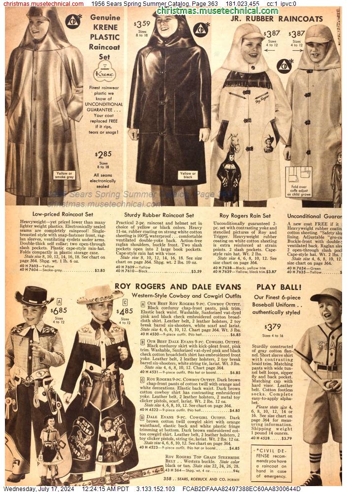 1956 Sears Spring Summer Catalog, Page 363