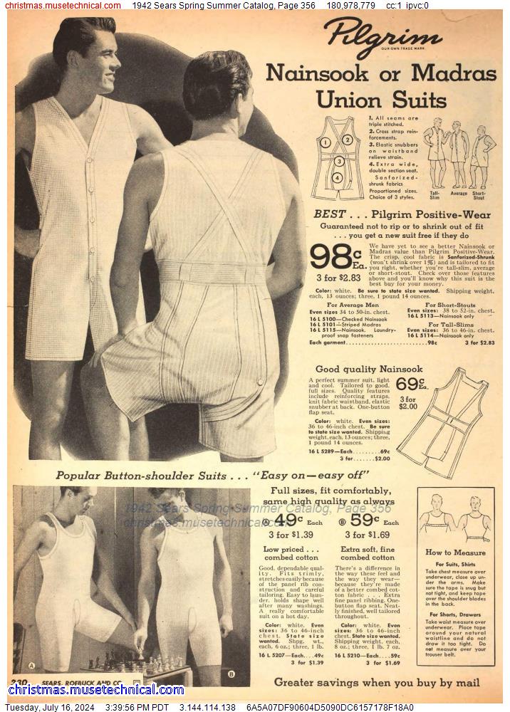 1942 Sears Spring Summer Catalog, Page 356