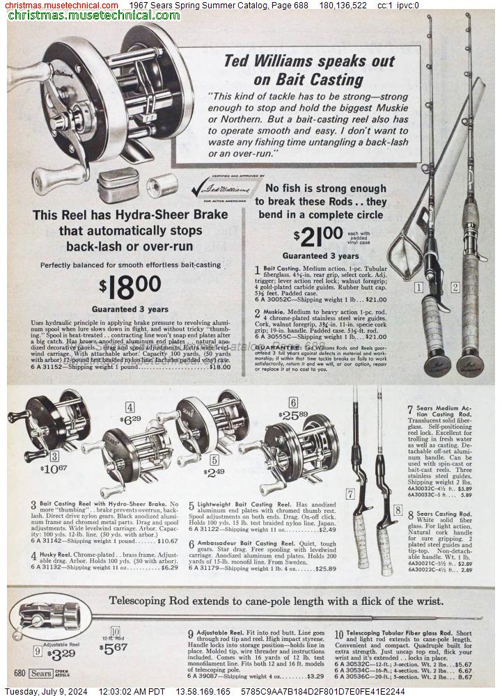 1967 Sears Spring Summer Catalog, Page 688