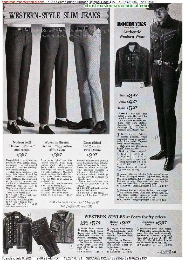 1967 Sears Spring Summer Catalog, Page 435