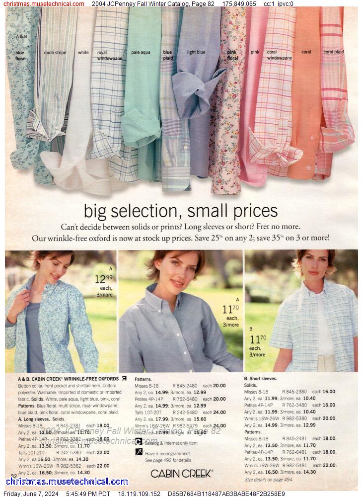 2004 JCPenney Fall Winter Catalog, Page 82