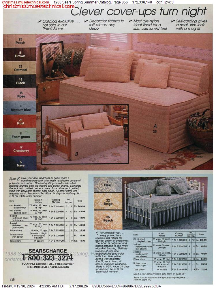1988 Sears Spring Summer Catalog, Page 856