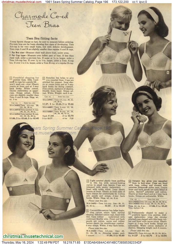 1961 Sears Spring Summer Catalog, Page 196