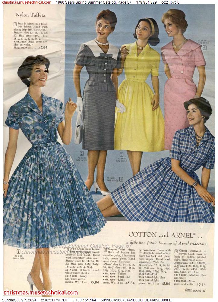 1960 Sears Spring Summer Catalog, Page 57