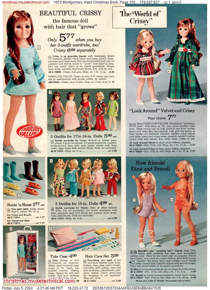 1972 Montgomery Ward Christmas Book, Page 170