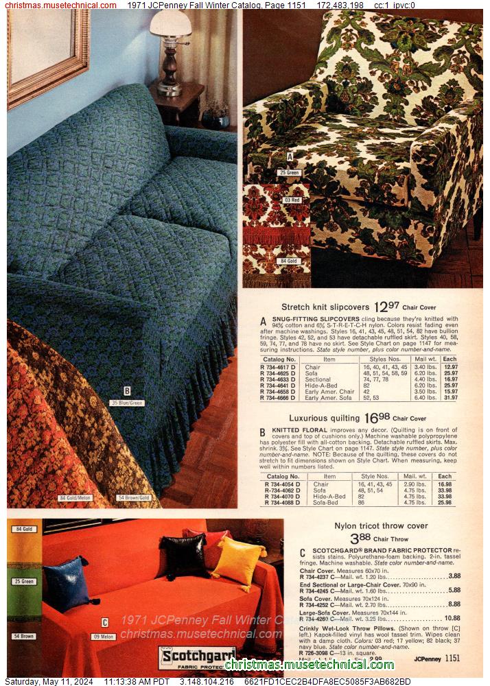 1971 JCPenney Fall Winter Catalog, Page 1151