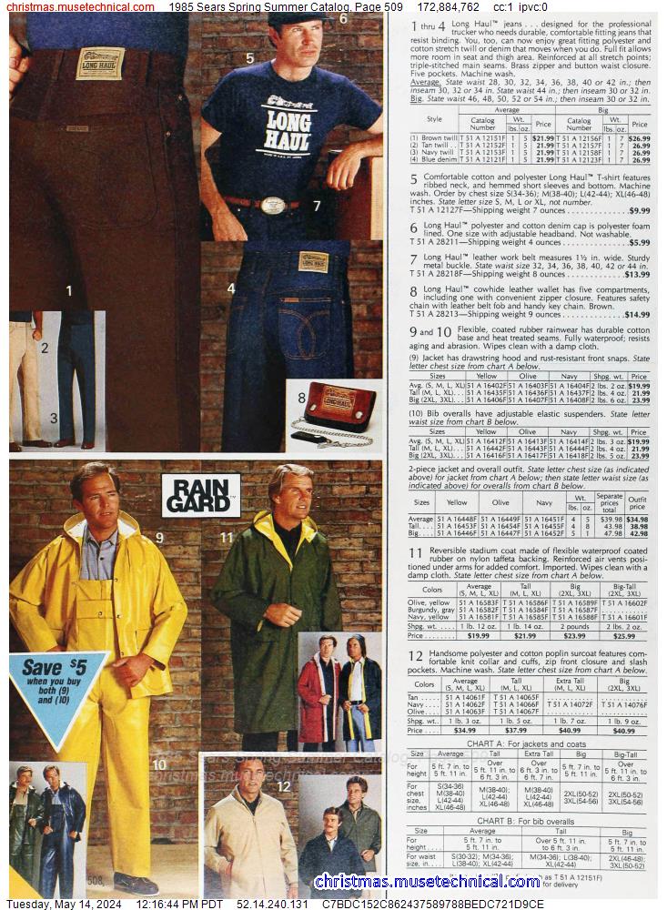 1985 Sears Spring Summer Catalog, Page 509