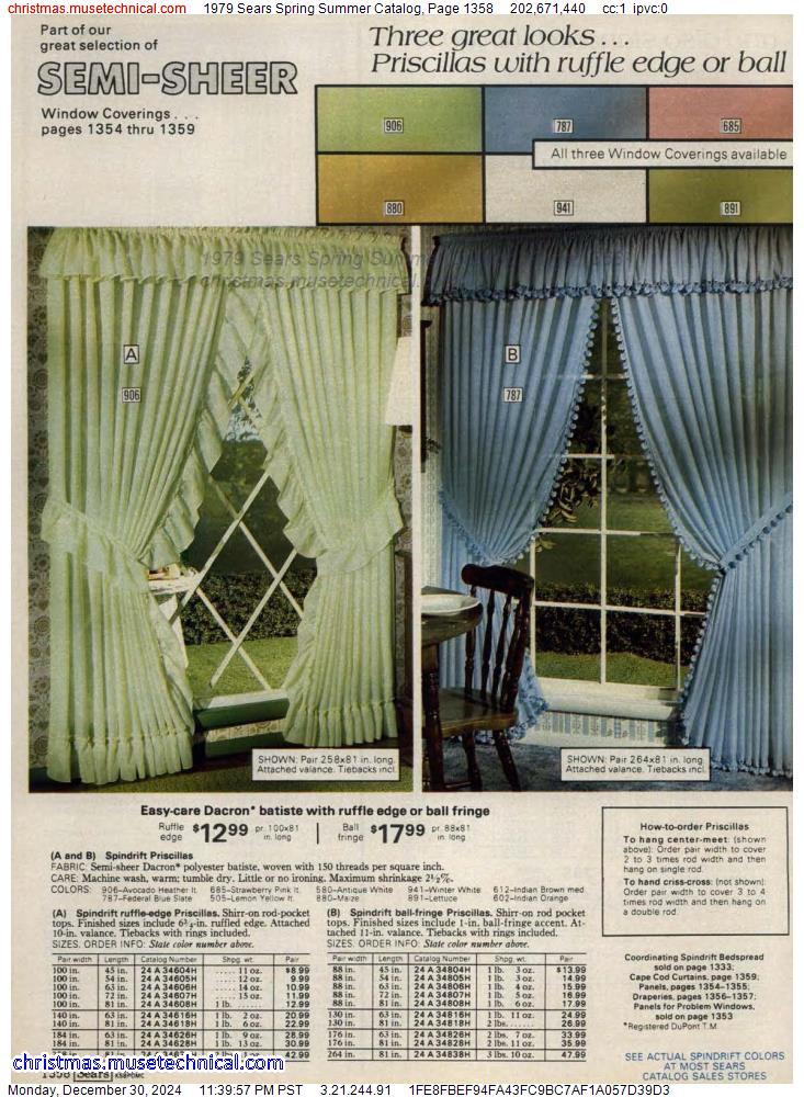 1979 Sears Spring Summer Catalog, Page 1358