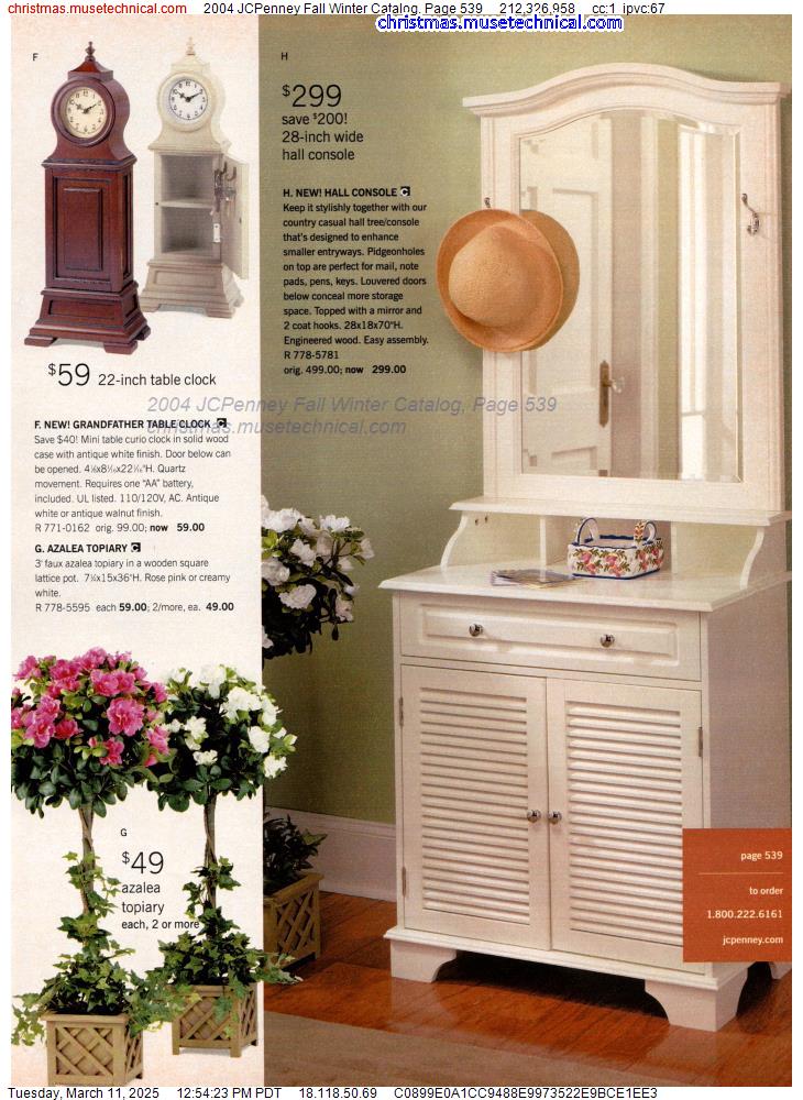 2004 JCPenney Fall Winter Catalog, Page 539