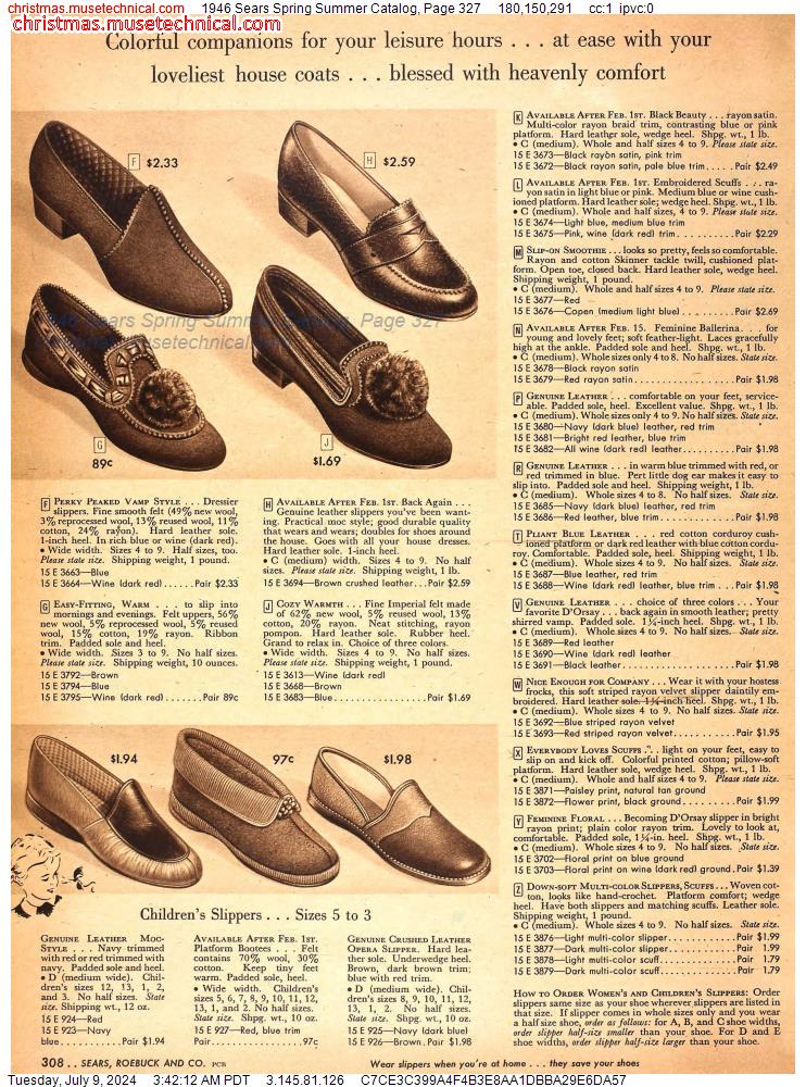 1946 Sears Spring Summer Catalog, Page 327
