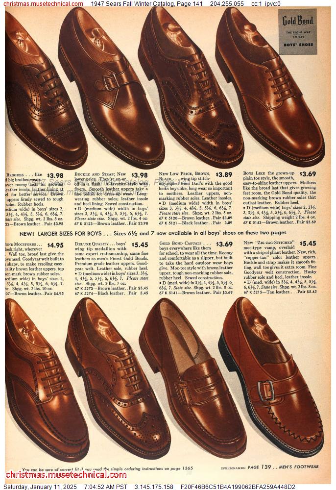 1947 Sears Fall Winter Catalog, Page 141