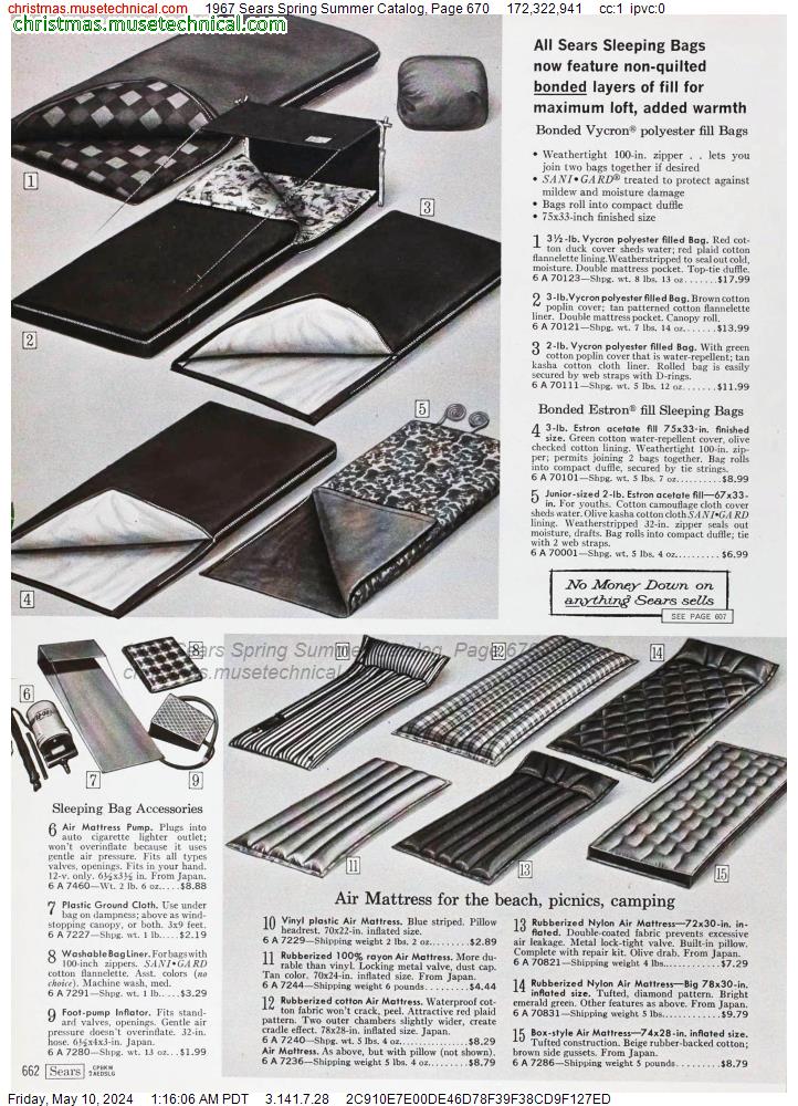 1967 Sears Spring Summer Catalog, Page 670