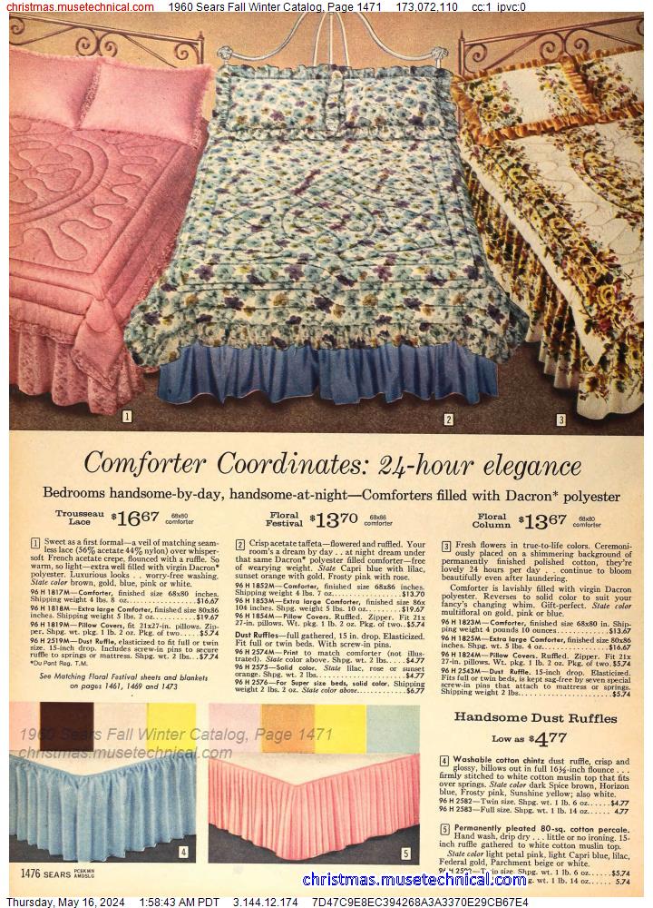 1960 Sears Fall Winter Catalog, Page 1471