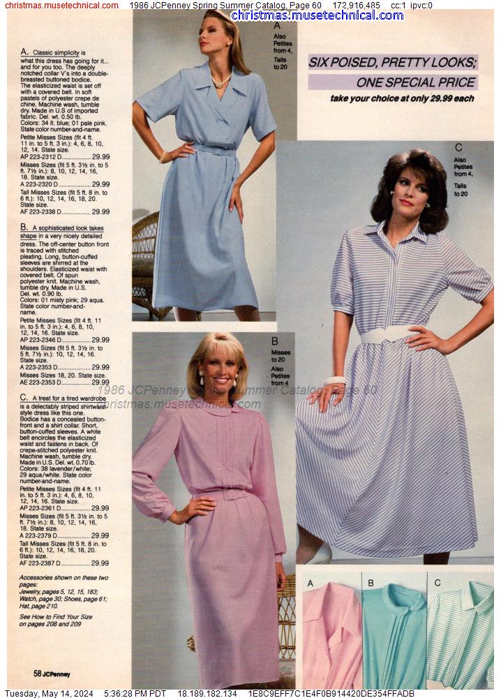 1986 JCPenney Spring Summer Catalog, Page 60