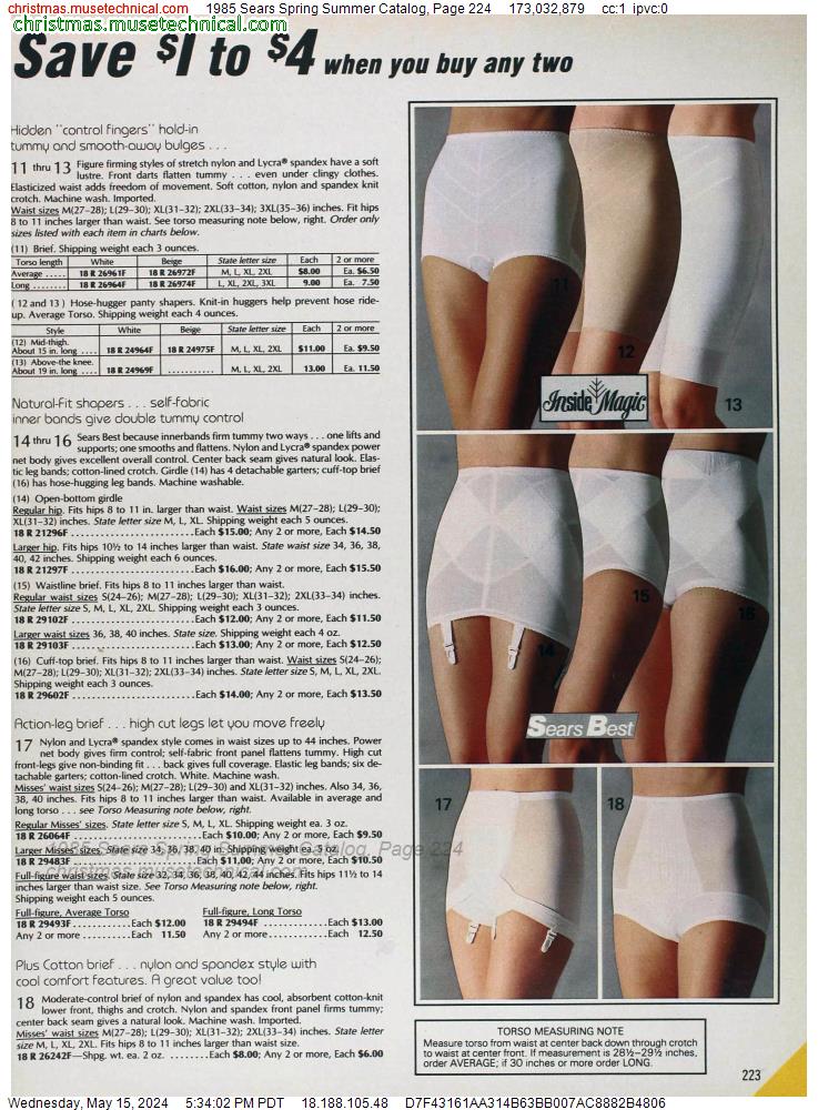 1985 Sears Spring Summer Catalog, Page 224